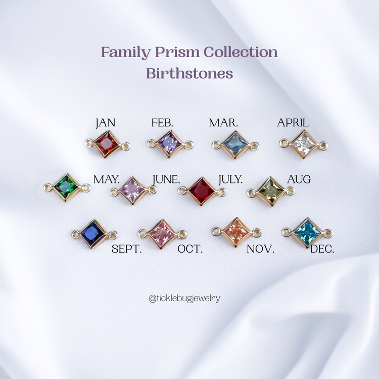 Family Prism Bracelet -Family Birthstone Bracelet