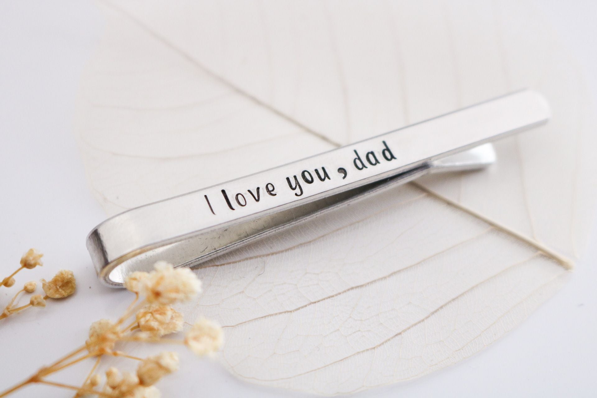 Dad Tie Clip Father of the Groom Gift Personalized Tie Clip 