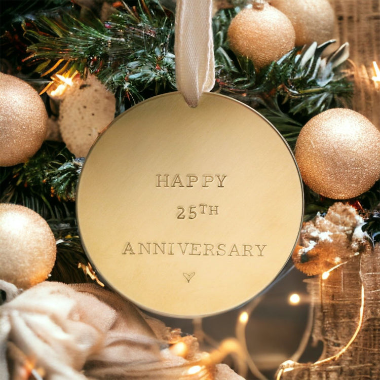 Custom Anniversary Ornament | 50th Anniversary Gift | 21st Anniversary Gift