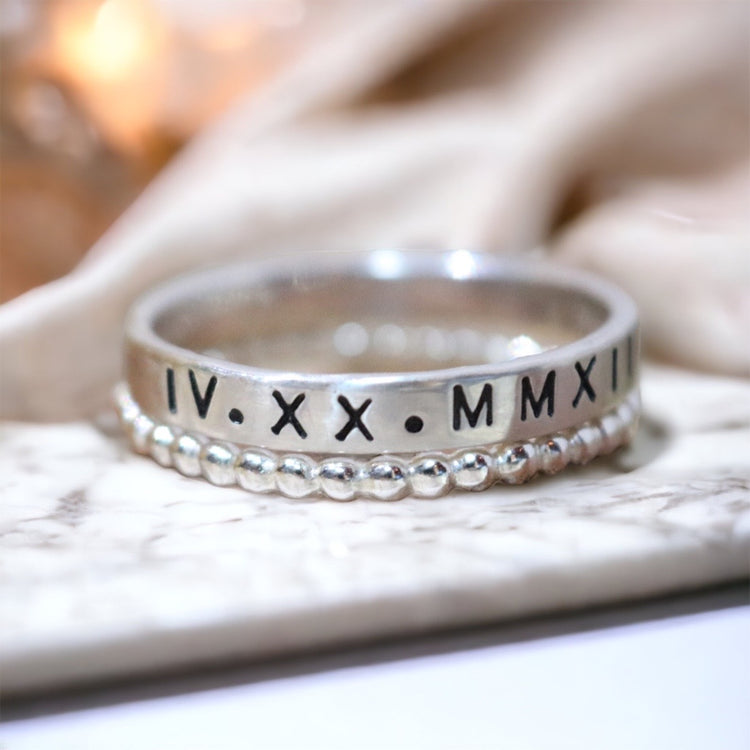 Sterling Silver Name Rings - Create Your Own Stack