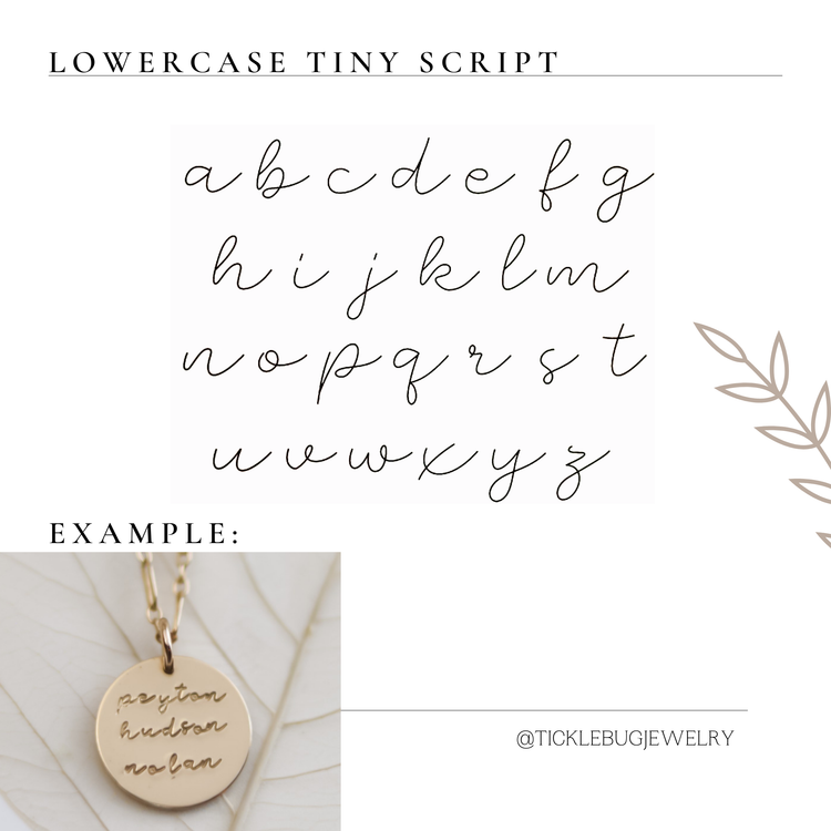 Floral Name and Birthstone Necklace